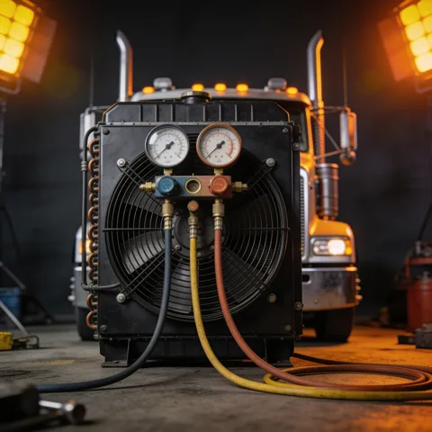 Cab AC, sleeper HVAC and APU service